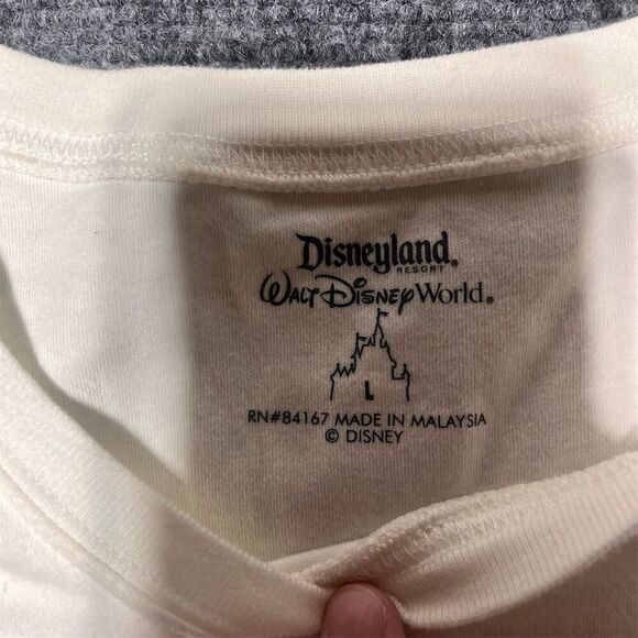 Disneyland Minnie Mouse Women's White T-Shirt Size Large Casual Spring - Picture 4 of 6